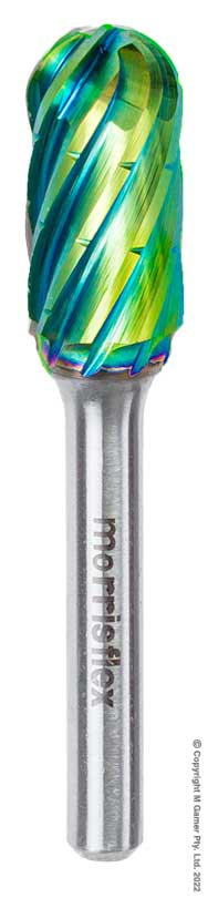 NG6 Coated Radius Cylinder Burr - Size 5